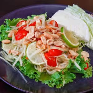 Som-tum Papaya Salad.