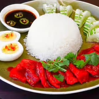 S6. BBQ Pork Over Rice