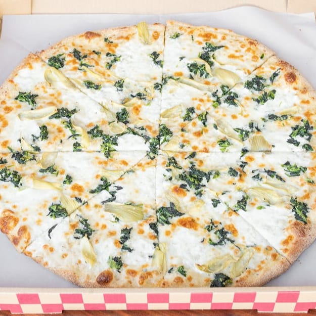 12'' Medium  Spinach Artichoke Pizza (4 Slices).