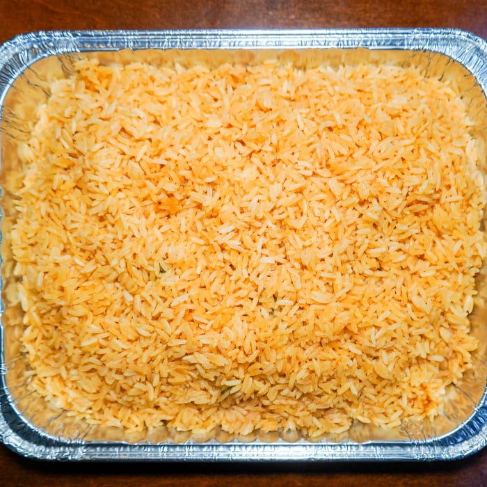 Mexican Rice Half Tray.