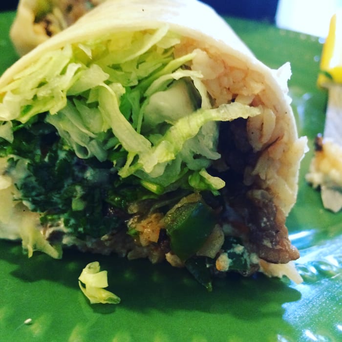 Veggies From Heaven Burrito.