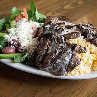 Lamb Shish Kabobs Combo Plate
