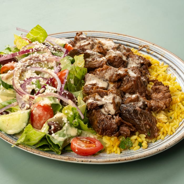 Beef Shawarma Combo Plate.
