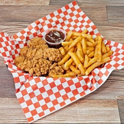 2pc Chicken Tenders with Fries.