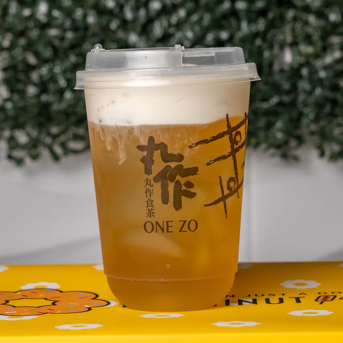 Milk Foam Green Tea.