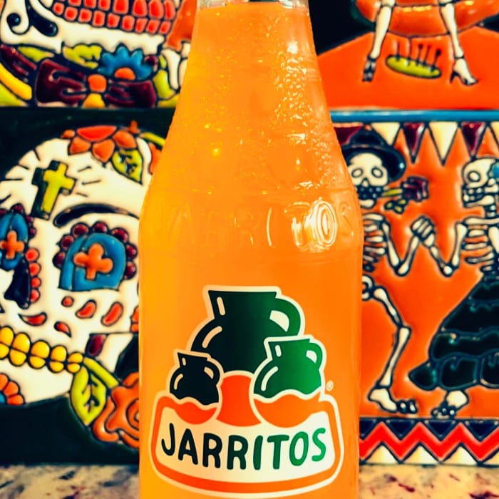 Jarritos Orange soda.