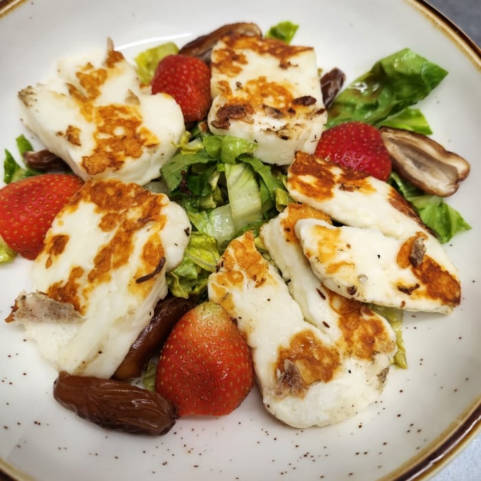 Seared Halloumi Cheese.