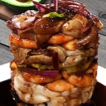 "Are You Kidding Me?" Torre De Mariscos Seafood Tower.