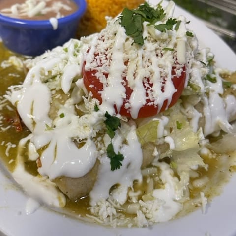 Enchiladas Verdes.