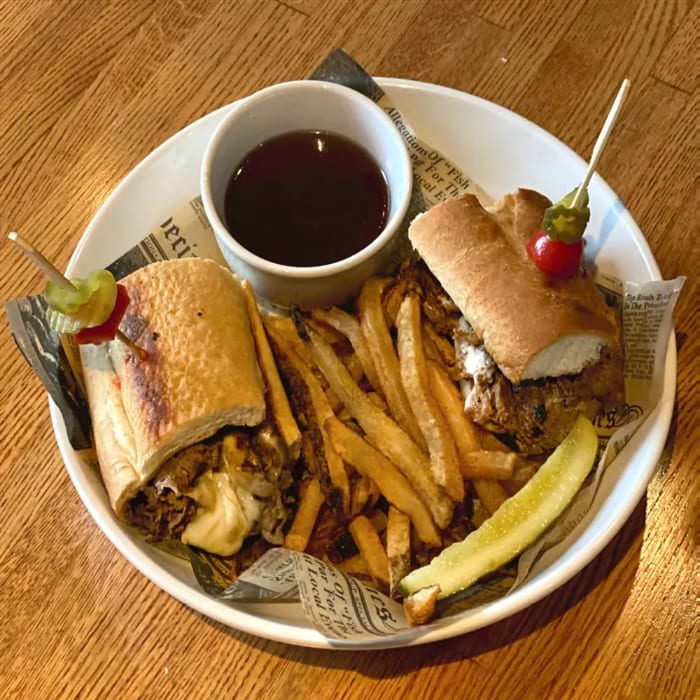 French Dip Sandwich.