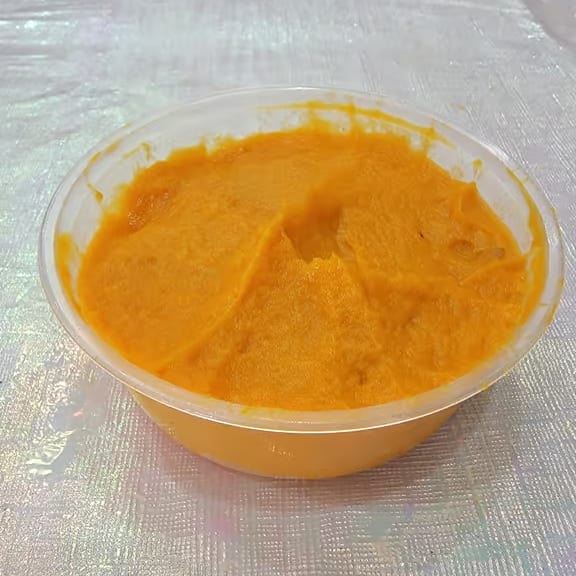 Mashed Sweet Potato.