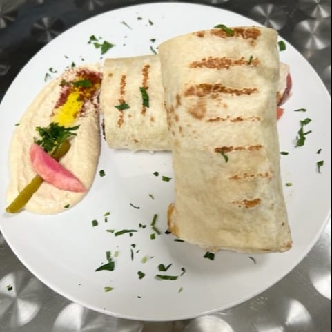 Chicken Kabob wrap.