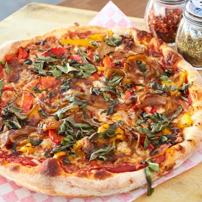 Bright Flame Veggie Thin Crust 16" (8 Slices).