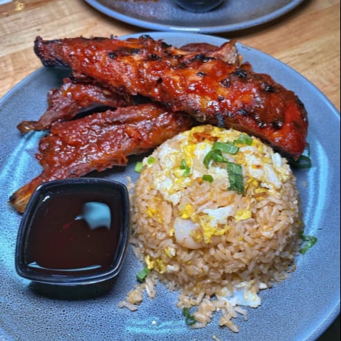 S2. Pork BBQ Spare Rib Dinner.