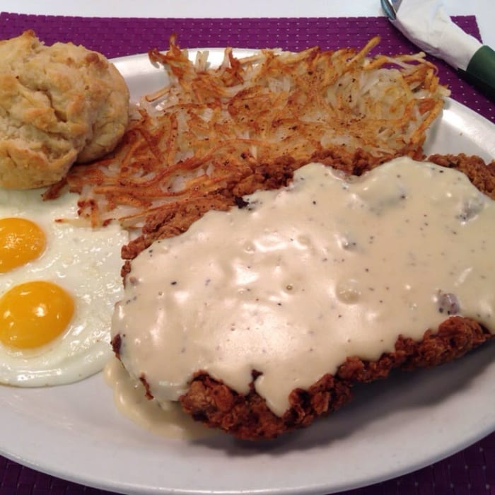 Chicken Fried Chicken & Eggs.