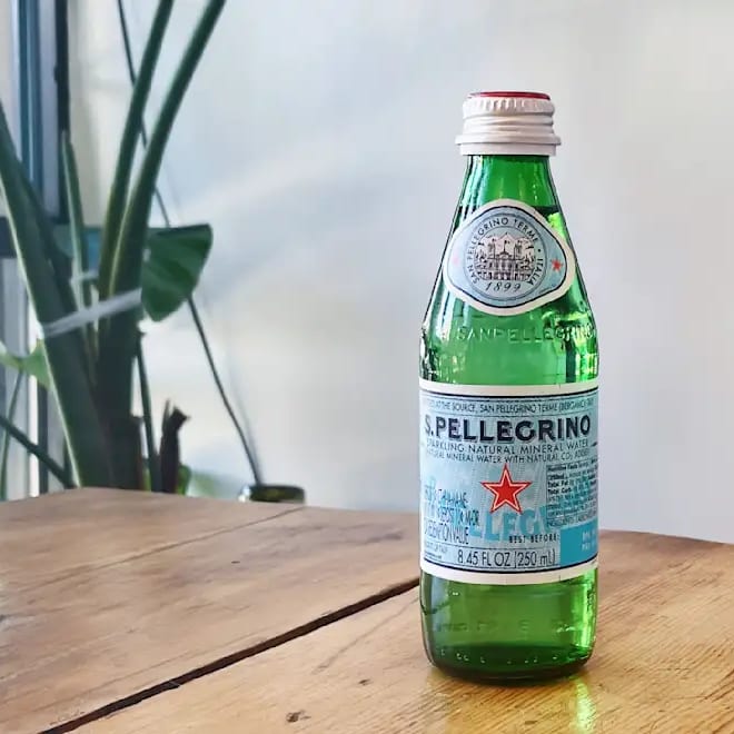San Pellegrino Sparkling Water.