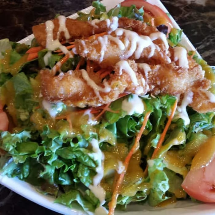 Shrimp Katsu Salad.