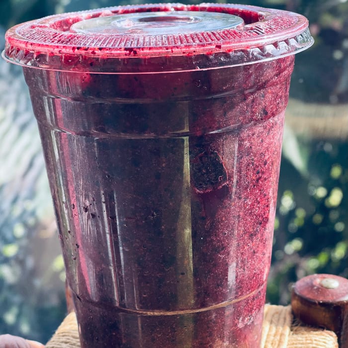 Mixed berry smoothie.