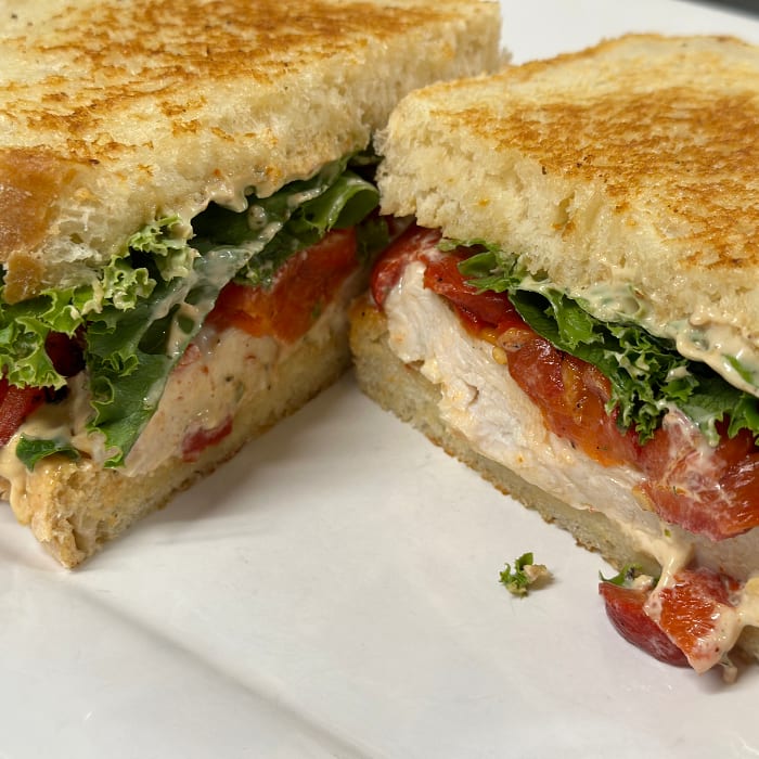 Chicken Santa Fe Sandwich.