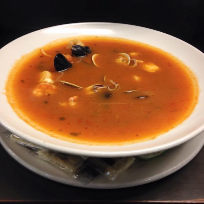 Sopa Azteca (Seafood Soup).