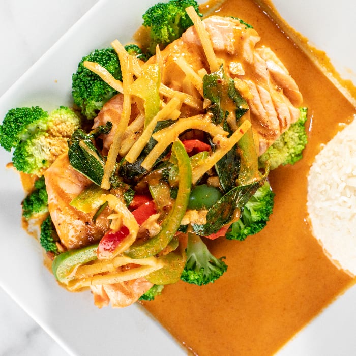 Salmon Red Curry.