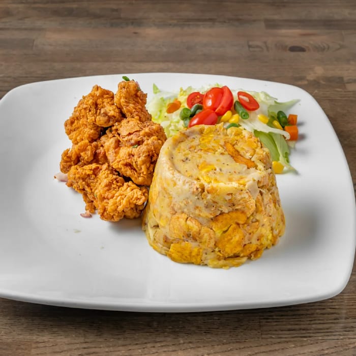 Pollo (Chicken) Mofongo.