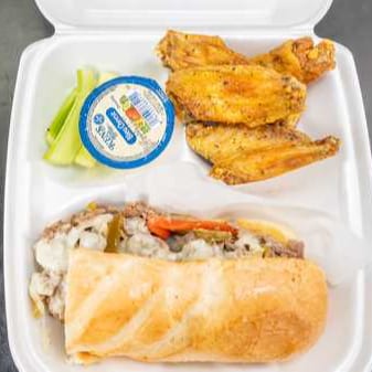 15 Wings & 12" Philly.