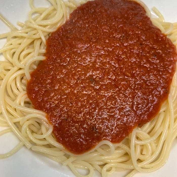 Tomato Sauce Pasta.