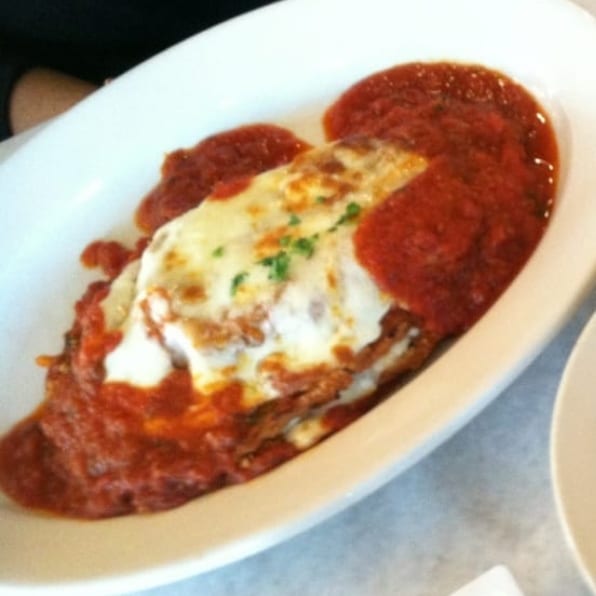 C/O Eggplant Parmigiana.