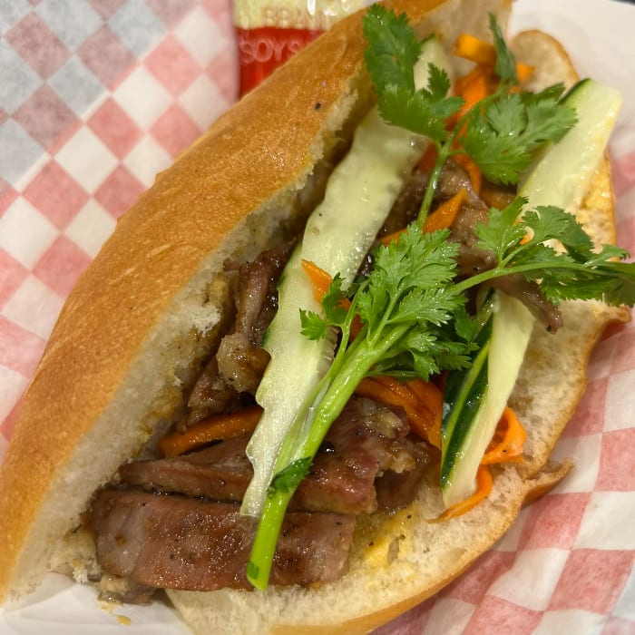 Grilled Pork Sandwich.