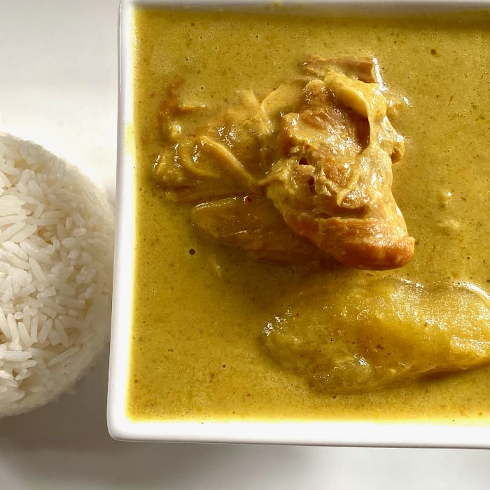 Yellow Curry Chicken.