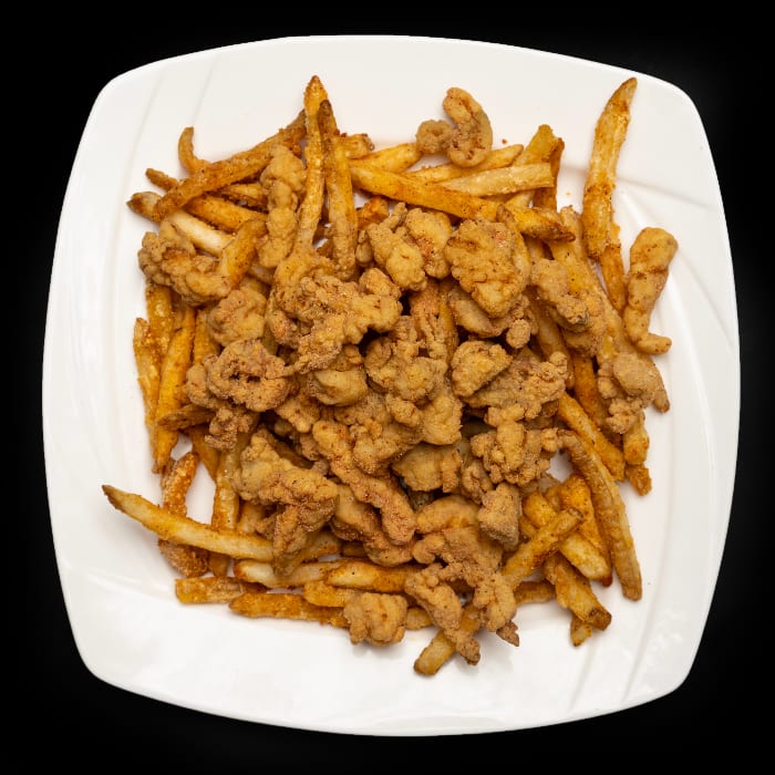 Fried Gator with Fries.