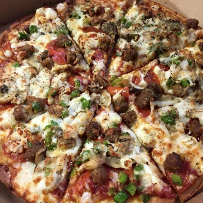 M & D Supreme Pizza - Mini (4 Slices).