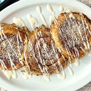 Cinnamon Roll French Toast.