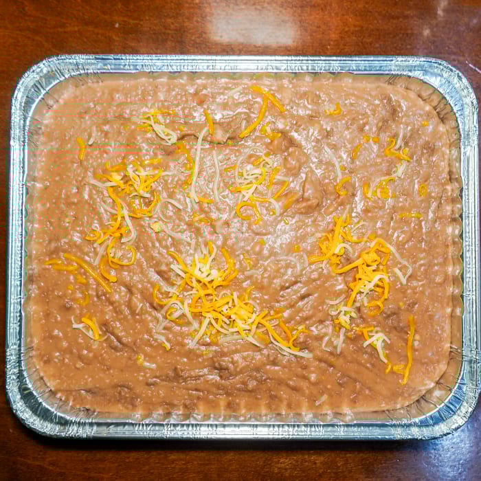 Refried Beans Half Tray.