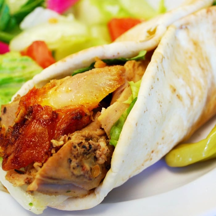 Chicken Shawerma Wrap.