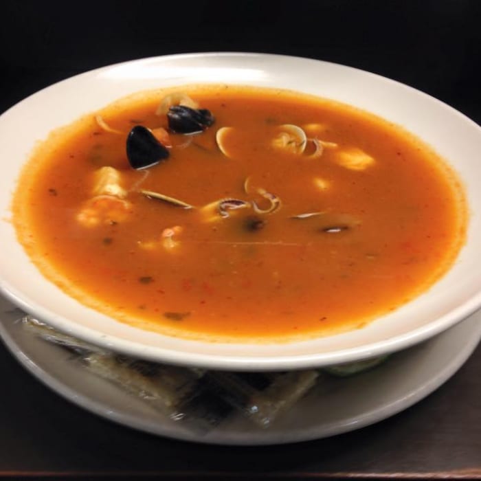 Sopa Azteca (Seafood Soup).