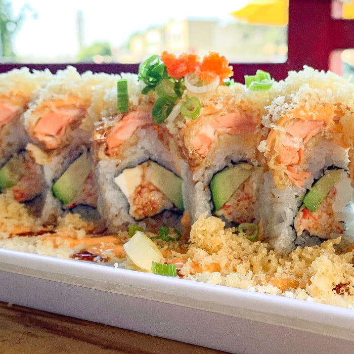 Salmon Tempura Roll.
