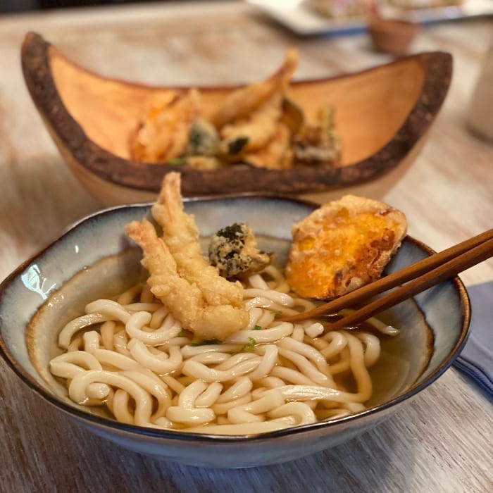 Tempura Shrimp Udon.