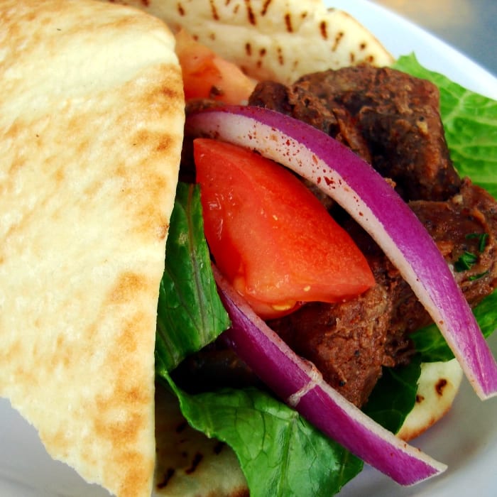 Beef Shawerma Wrap.
