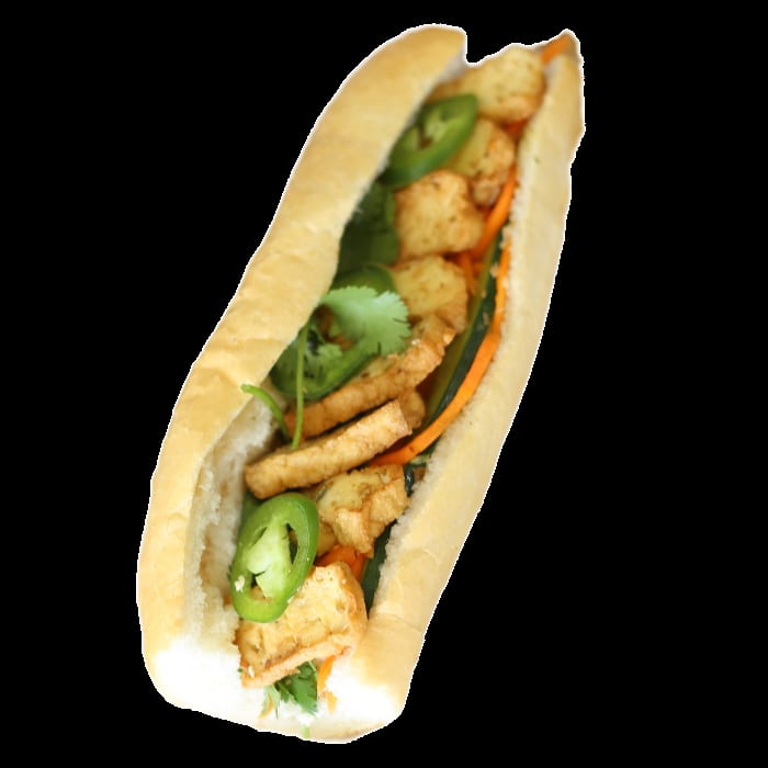 Lemongrass Tofu Sandwich (Vegetarian).