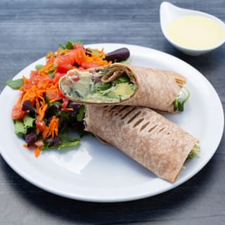 Hummus Avocado Sprouts Wrap