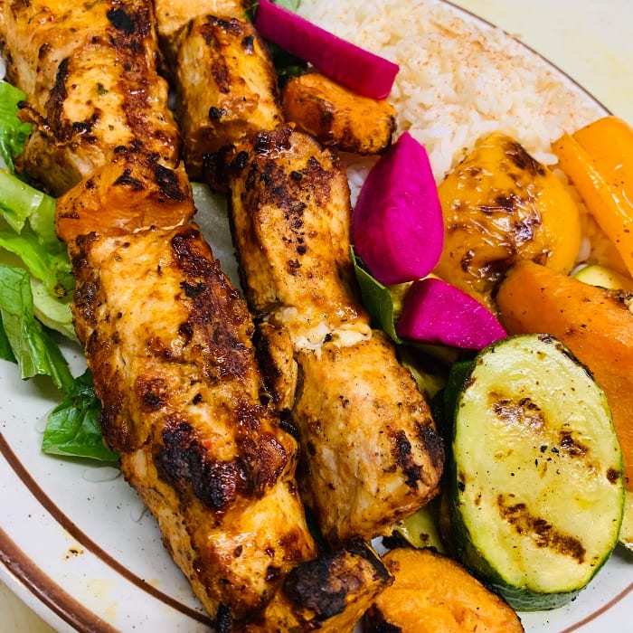 Shish Tawook Skewer.