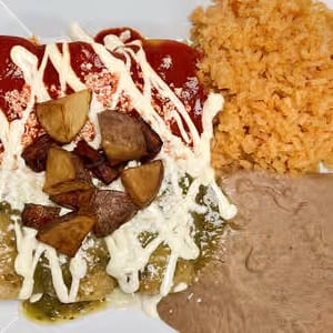 Cheese Enchiladas Plate.
