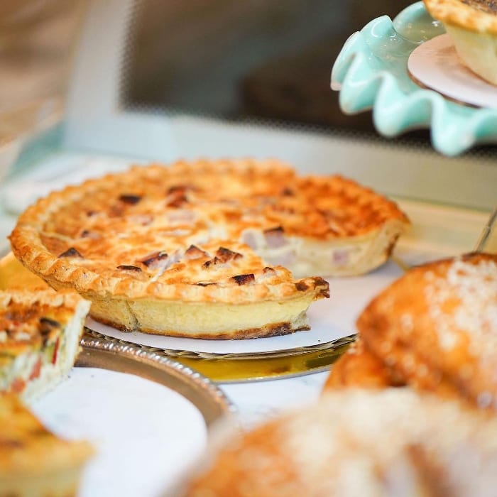 Ham & Cheese quiche.