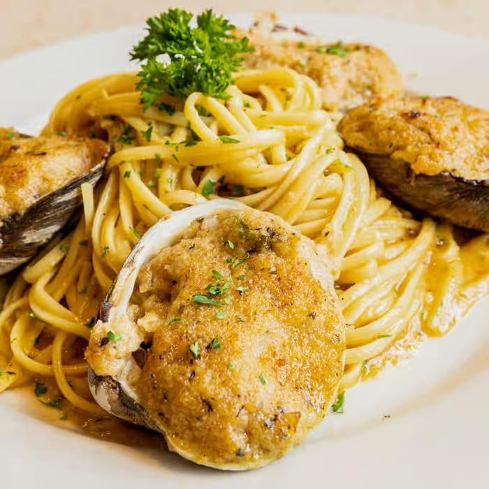 Broiled Stuffed Clams.