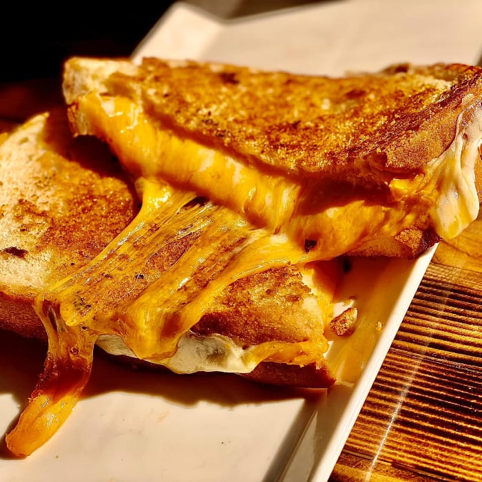 Adult Grilled Cheese Sandwich.
