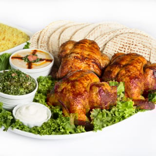Large Family Pack - Rotisserie Chicken w/ 1 large side and a Greek salad