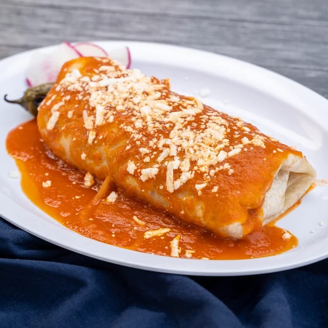 Super Burrito Mojado.