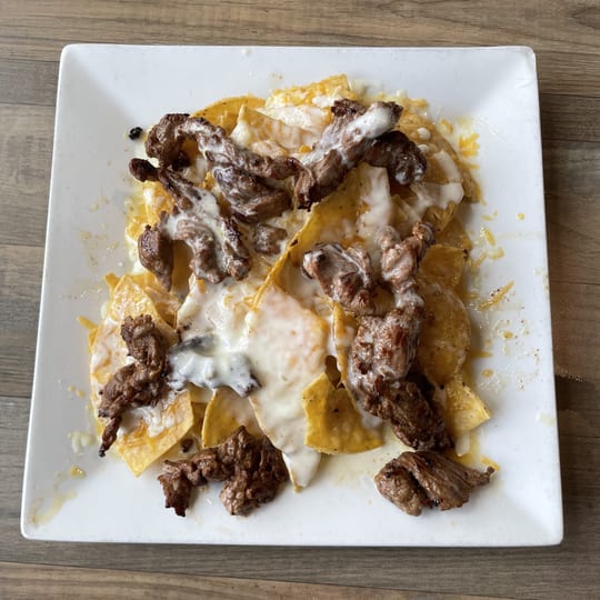 Grilled Steak Nachos.